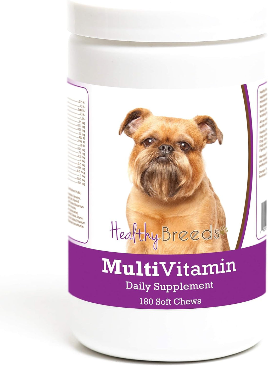 Healthy Breeds Brussels Griffon Multivitamin Soft Chew for Dogs 180 Count