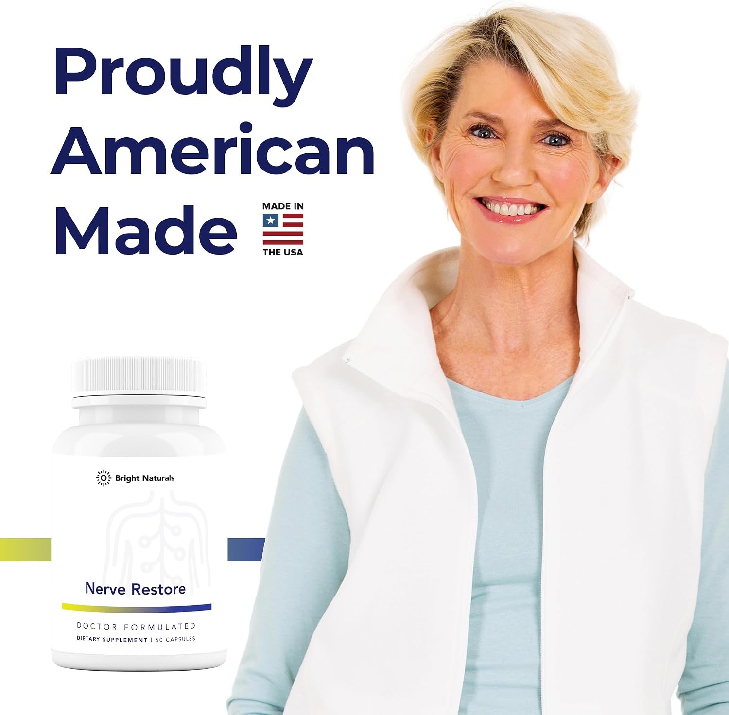 Nerve Restore - Suplemento para el Soporte Nervioso con PEA, Corteza de Sauce Blanco y Complejo de Vitaminas B - 180 Cápsulas