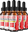 Gluco Path Drops Fórmula Saludable – Gotas Naturales Extra Fuertes (5 Pack – 5 Meses de Suministro)