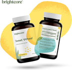 Brightcore Nutrition Sweet Wheat - 180 Cápsulas de Jugo de Trigo Joven con Enzimas Digestivas
