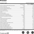 Celebrate Vitamins Multivitamínico Prenatal Bariátrico con Folato, Hierro, Yodo y Colina - 60 Cápsulas