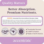 Accentrate Suplemento Cerebral Infantil | Omega-3 + Vitaminas B Metiladas