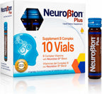 Neurobion Plus B Complex Liquid - Food Supplement with Vitamins B1, B6 and B12 - Oral Vials for Energy and Nervous System Support - 10 Vials