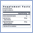 TriBerine Berberina 1000 mg Triple Fuente Espectro Completo | 60 Cápsulas Vegetales