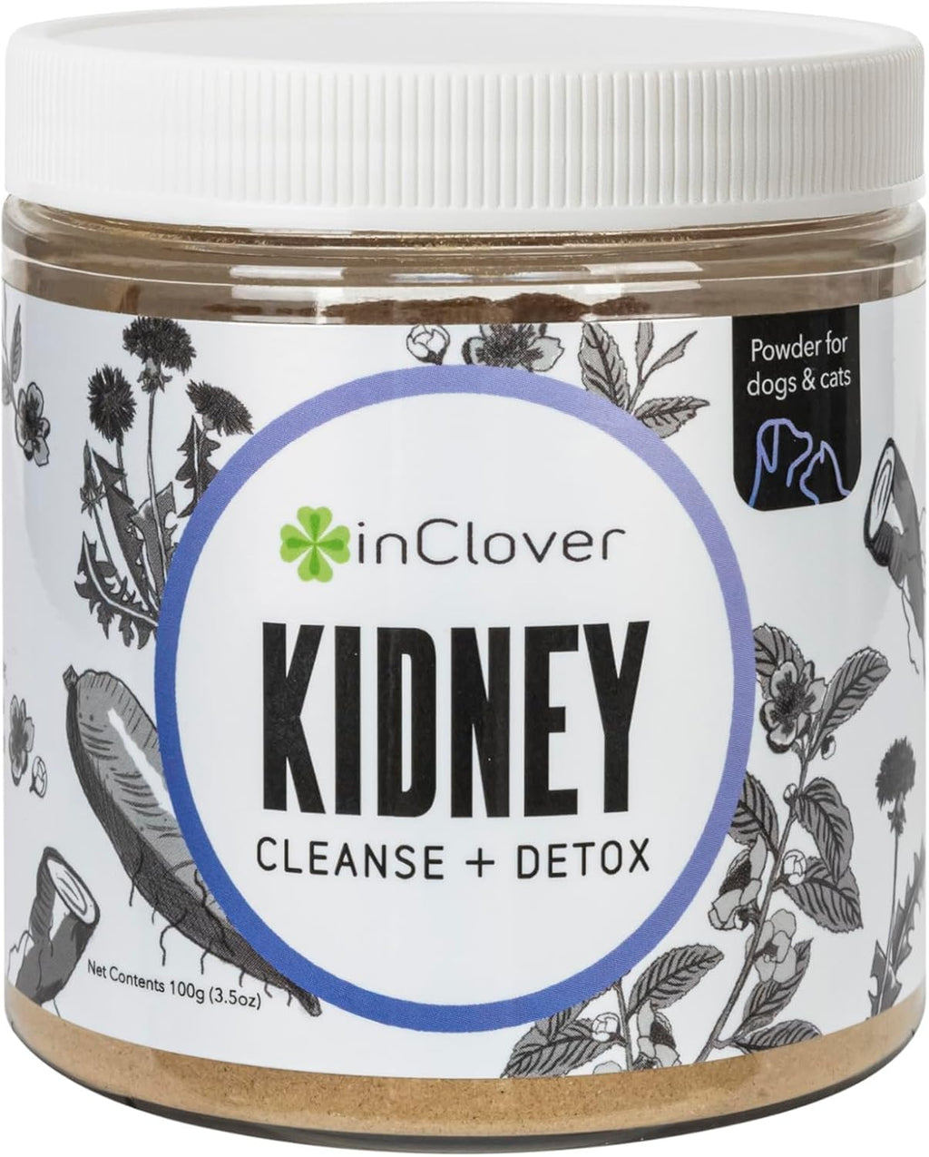 InClover Kidney – Complemento para la salud de la vejiga y riñones en perros y gatos