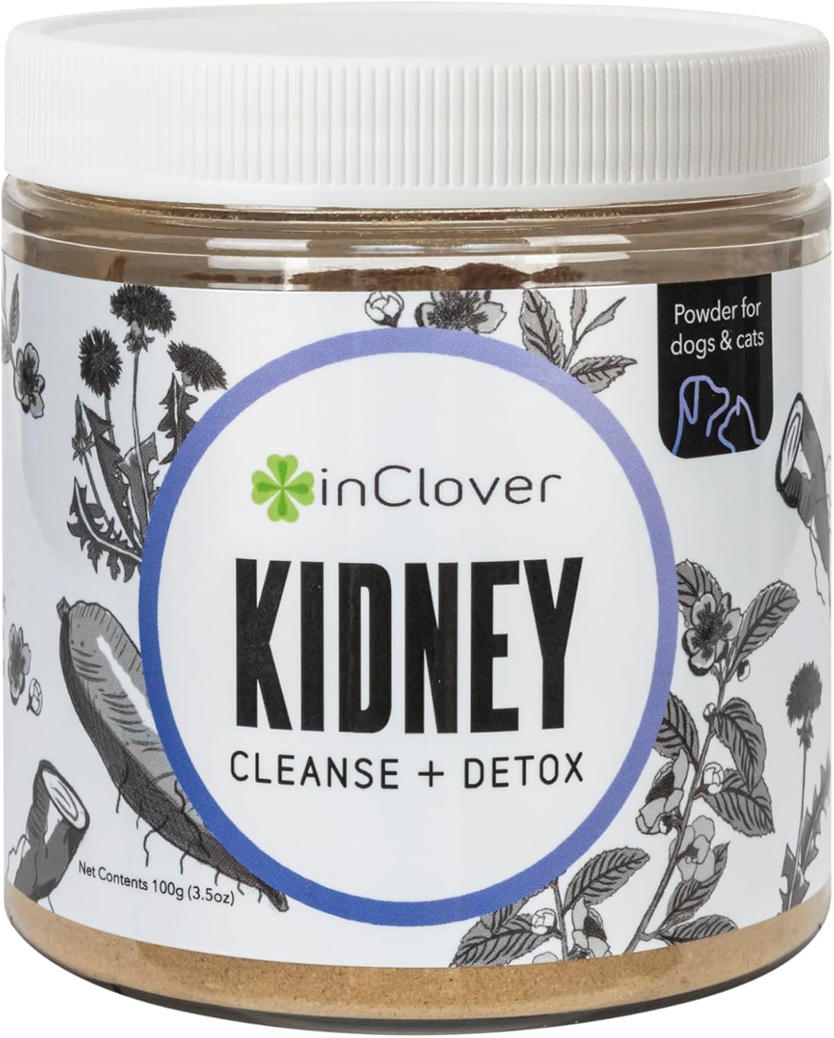InClover Kidney – Complemento para la salud de la vejiga y riñones en perros y gatos