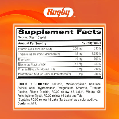 Complejo B con Vitamina C de Rugby Laboratories - 130 Comprimidos – Image 8
