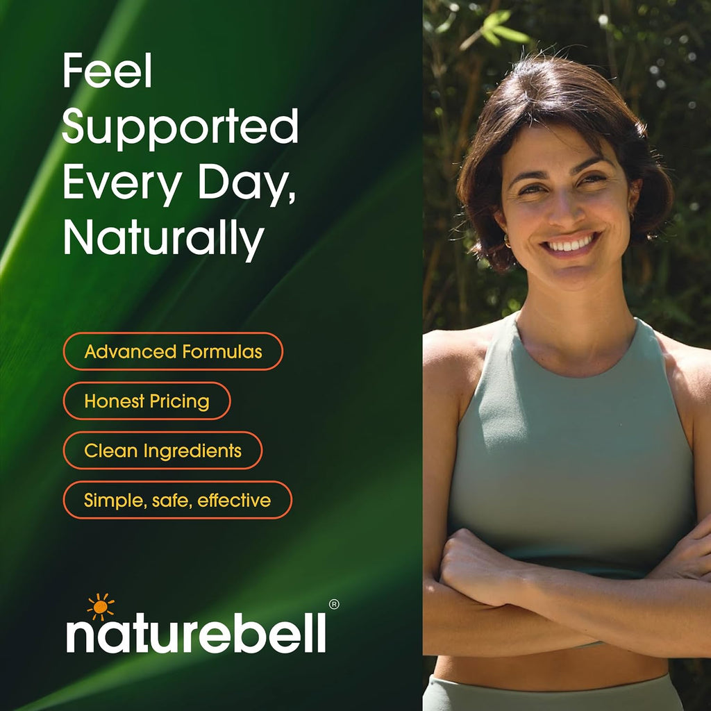 NatureBell Fadogia Agrestis 600mg & Tongkat Ali 400mg - 240 Cápsulas (Suministro 4 Meses) - Suplemento de Alta Potencia para Energía, Vitalidad y Apoyo al Entrenamiento - No GMO, Sin Gluten