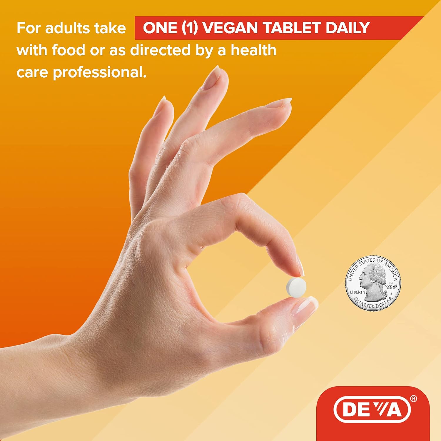 Deva Vitamina D2 Vegana 800 UI - 90 Comprimidos de Disolución Rápida