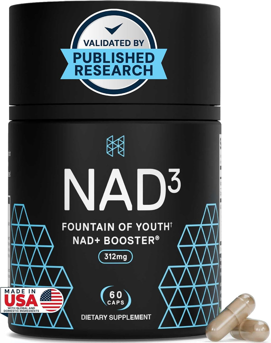 HPN NAD3 Potenciador Clínico de NAD+ para Salud Celular y Energía Natural