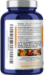 NusaPure Multivitamínico Diario - 60 Comprimidos - Apto para Vegetarianos y Veganos - No OGM