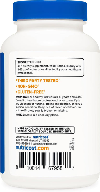 Nutricost Yohimbine HCl 5mg, 240 Cápsulas Extra Strength – Image 4