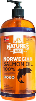 Nature's Diet Aceite de Salmón Noruego para Perros y Gatos - 946 ml