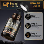 SoundHealth Shilajit Cápsulas - 60 Cápsulas, Suplemento Multivitamínico y Mineral, Sin Gluten, No GMO