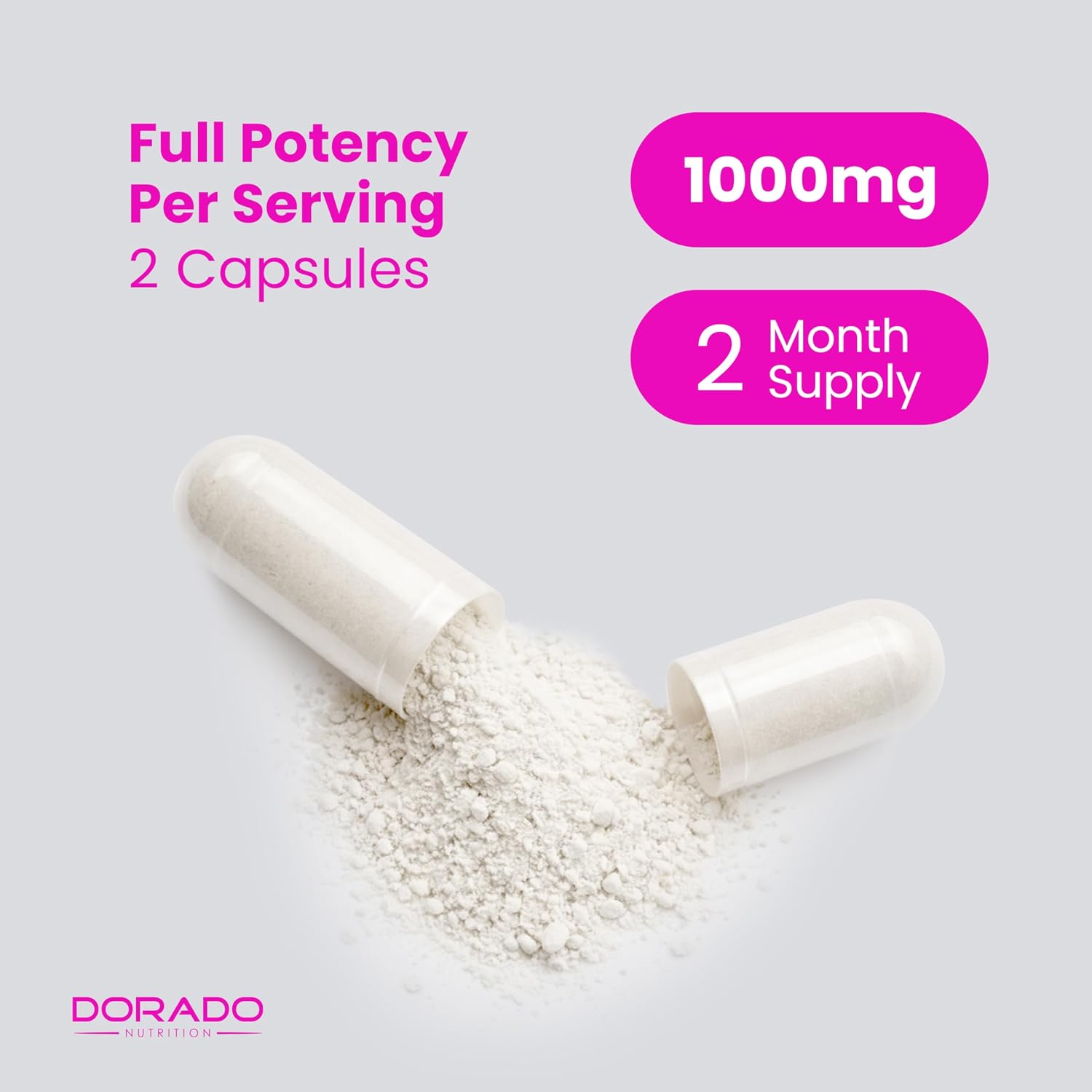 Cápsulas de Inositol (Myo-Inositol) 1000 mg por dosis, 120 cápsulas