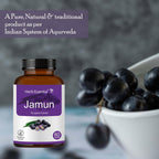 Herb Essential Comprimidos de Semilla de Jamun 500mg, 60 Comprimidos