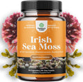 Cápsulas de Irish Sea Moss de Natures Craft - Complejo de Superalimento con Bladderwrack, Bardana y BioPerine - 90 Cápsulas