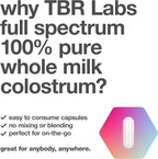 Pure Bovine Colostrum 180 Cápsulas - Sin Antibióticos ni Hormonas - De Origen Estadounidense - 100% Natural - Primer Ordeño