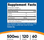 Nutricost Beta Sitosterol 120 Cápsulas Blandas, 500mg - Suplemento No GMO, Sin Gluten, 60 Dosis