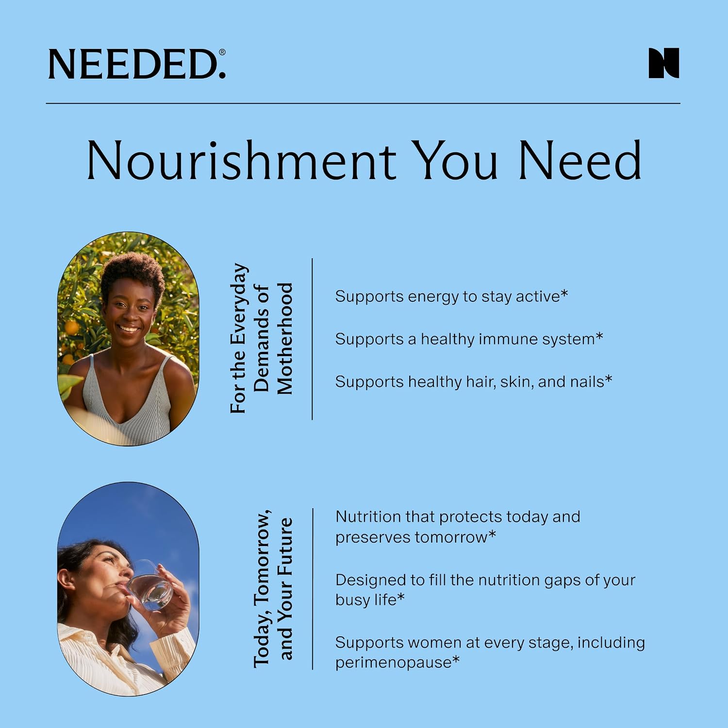 Needed. Multivitamínico para Mujeres con 22 Vitaminas, Minerales y Antioxidantes