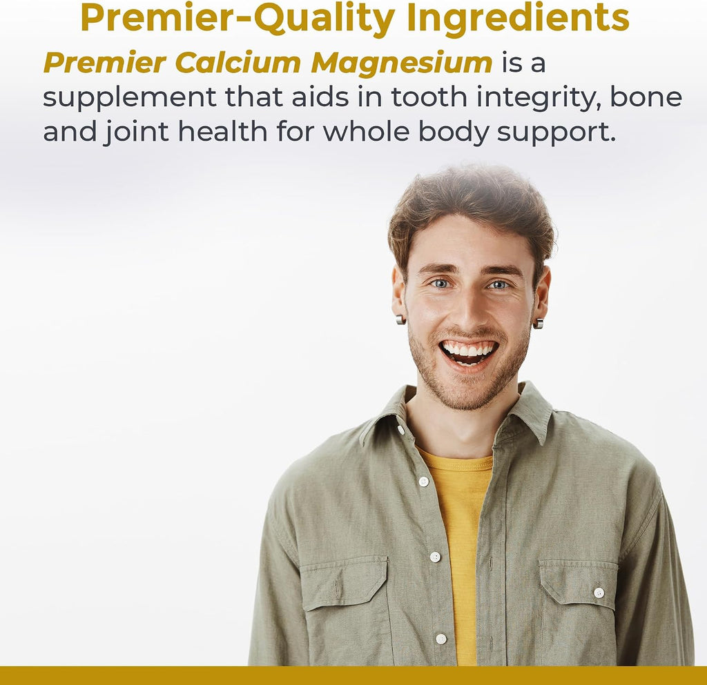 Premier Research Labs Calcio y Magnesio en Polvo - Polvo de Calcio Coral Natural para la Salud Ósea - 227 g