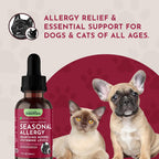Animal Essentials Apoyo Estacional - Tintura Herbácea Orgánica para Perros y Gatos, 59 ml