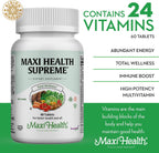 Supreme Multivitamínico para Hombres y Mujeres – Alta Potencia con Minerales, CoQ10 y Antioxidantes – 60 Comprimidos