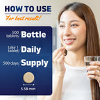 Vitamatic Ácido Fólico 400 mcg - 500 Comprimidos Vegetarianos - Vitamina B9