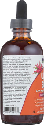 NOW Foods Ultra B-12 Líquido con 800 mcg de Ácido Fólico, 118 ml