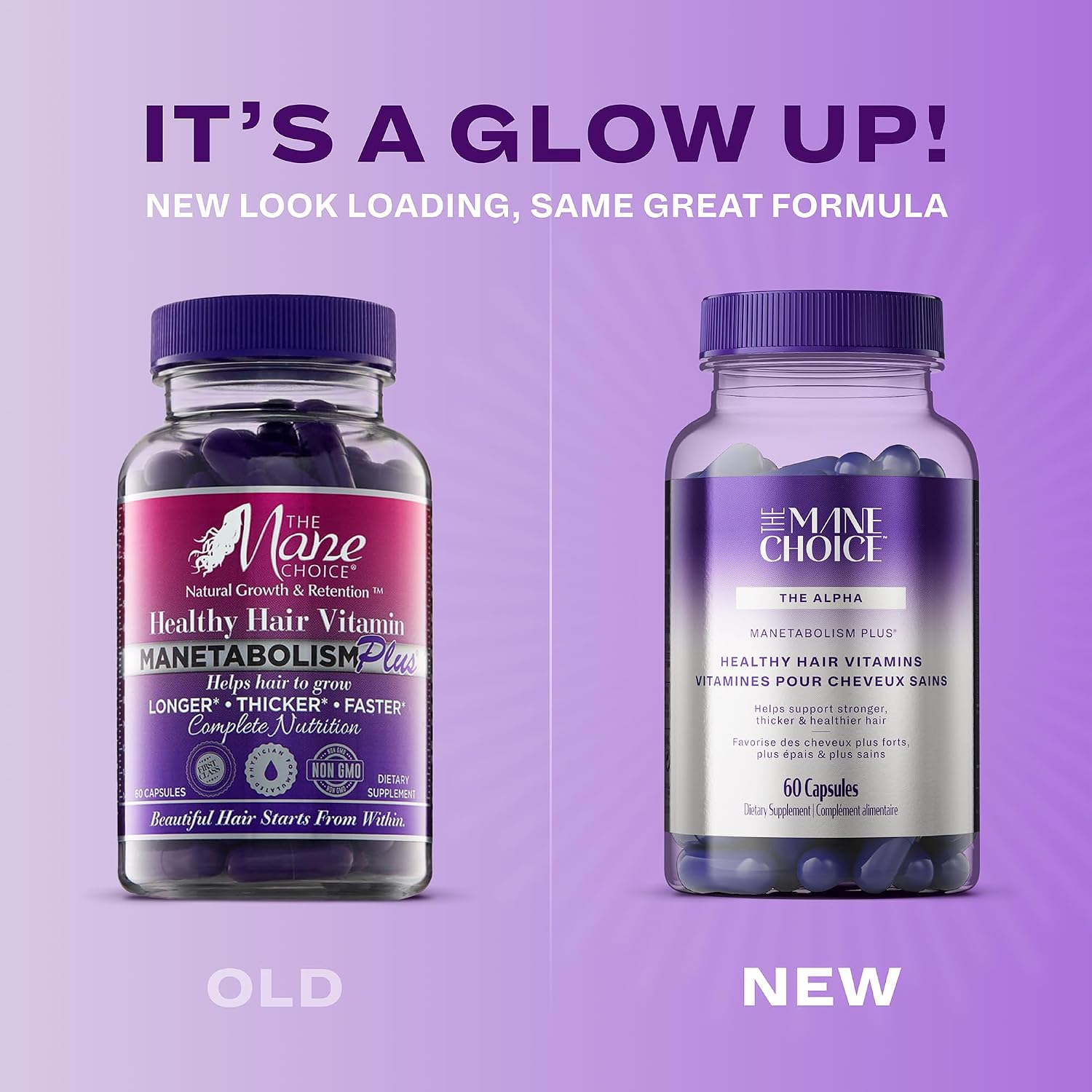 The Mane Choice MANETABOLISM Plus - Vitaminas para el Crecimiento del Cabello, Piel y Uñas (60 Cápsulas)