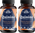 FLORIDA HERBS Leg Cramp Support – Cápsulas de Quinina Orgánica de Corteza de Cinchona – 1000 mg – 330 Cápsulas (3 Frascos)