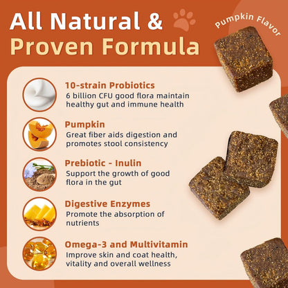 ZEBORA Probióticos para Perros - Masticables – Refuerzo inmunitario: Al mantener un equilibrio saludable de la – Image 3