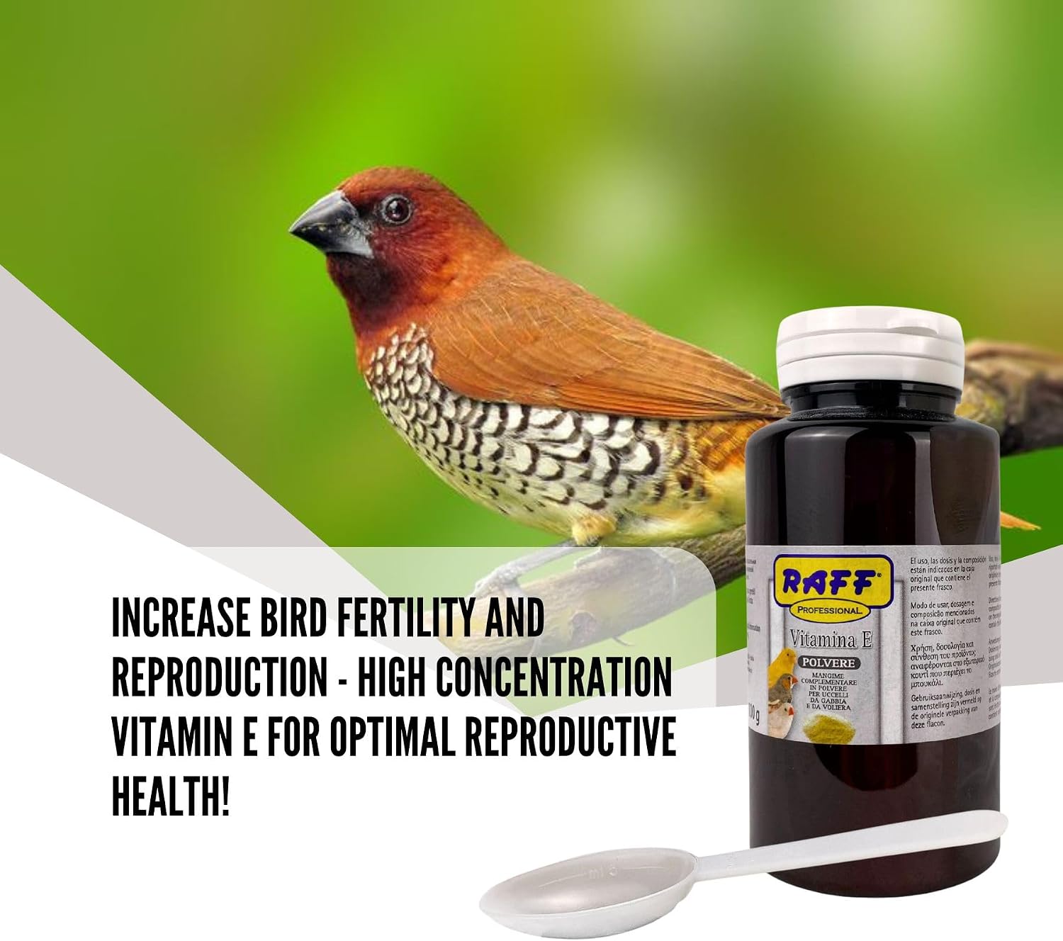 Raff Vitamina E Polvere para Aves 100g