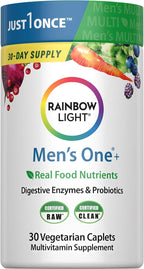 Rainbow Light Men's One+ Multivitamin | 150 Tablets | Cellular Energy & Immunity | with Vitamins C, D & Zinc