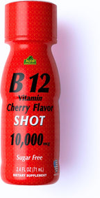 ALFA VITAMINS B12 Vitamin Shot 10000 mcg - Pack de 20 Viales - Sin Azúcar ni Cafeína