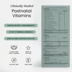 Perelel Mom Multi Support Pack - Vitaminas Postnatales con Omega 3 DHA, Hierro, Colágeno y Vitamina B12 - 30 Paquetes Diarios