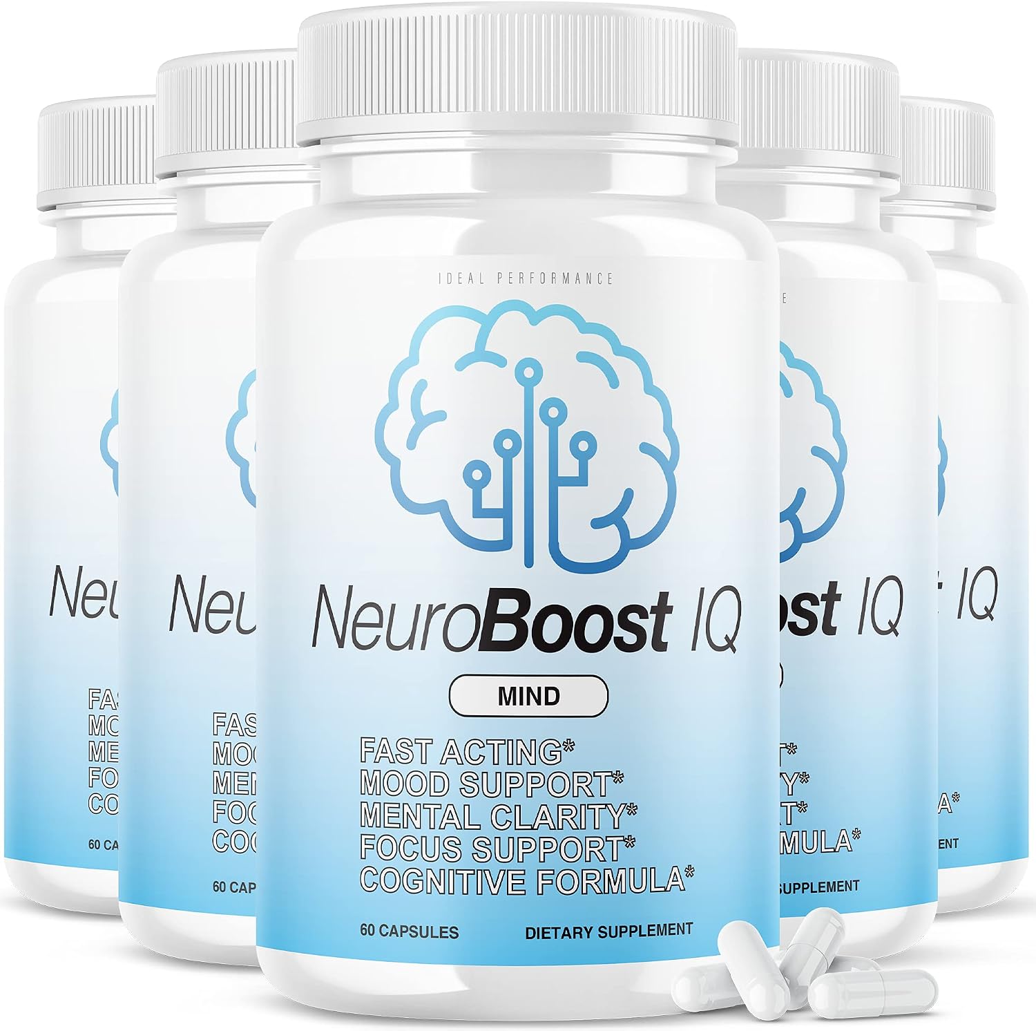Neuro Boost IQ 300 Cápsulas (5 Envases) - Complemento Alimenticio