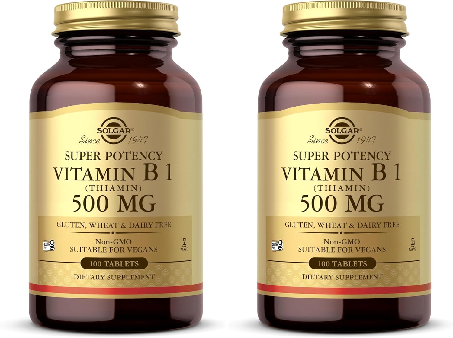 Solgar Vitamina B1 (Tiamina) 500 mg, 100 Comprimidos