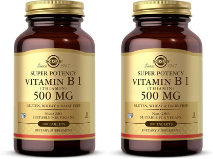 Solgar Vitamina B1 (Tiamina) 500 mg, 100 – Personas mayores: Con la edad, la absorción de nutrientes puede – Image 7