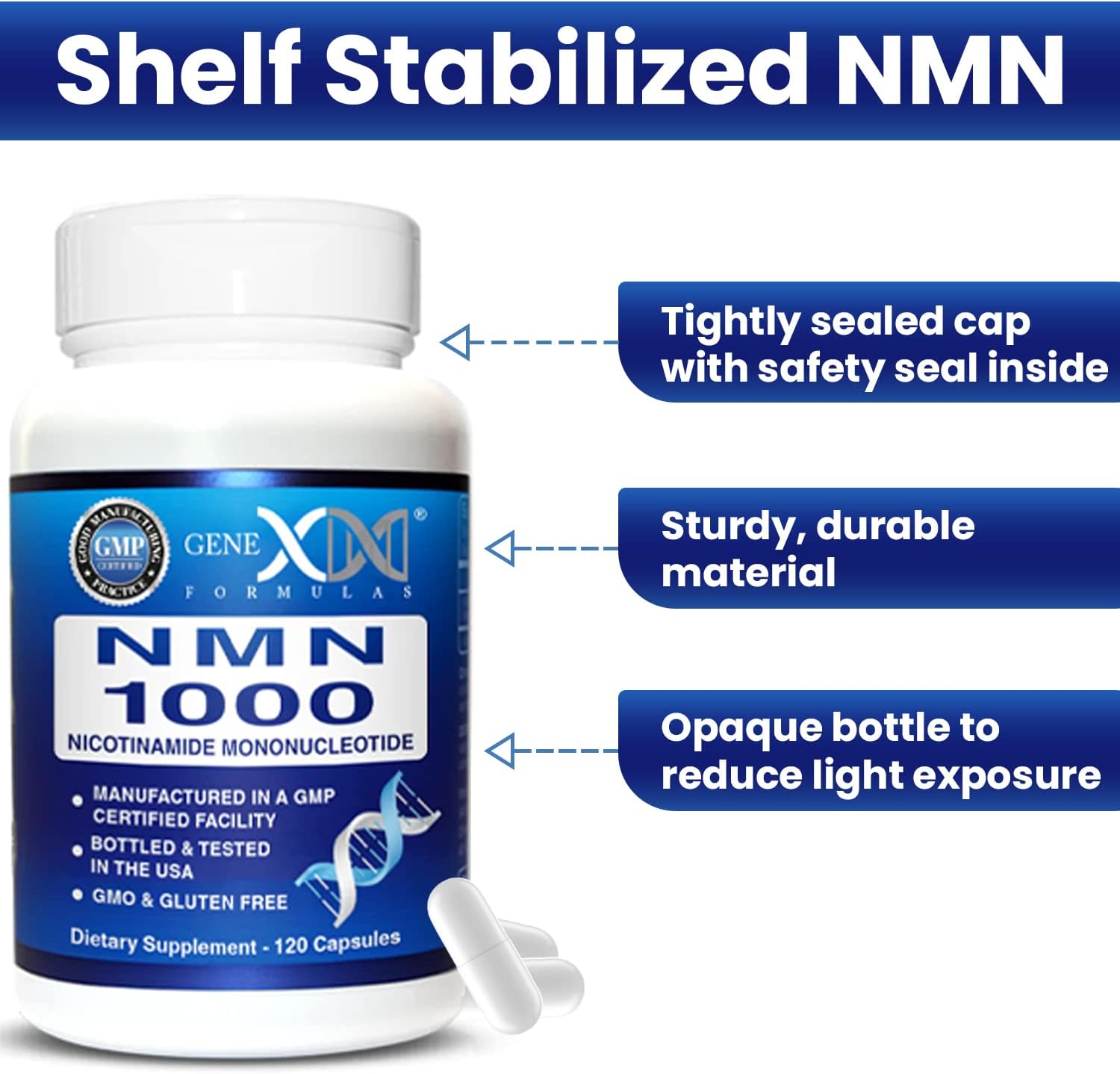 Genex Formulas NMN 1000mg - 120 Cápsulas