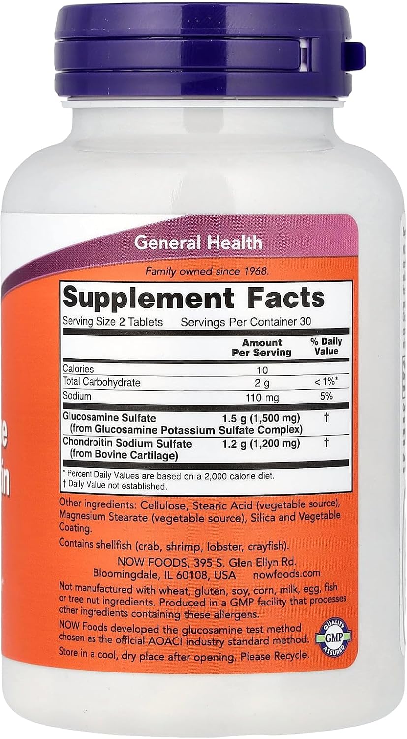 Extra Strength Glucosamine and Chondroitin, 60 Tablets