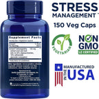 Life Extension Optimized Ashwagandha, 150 Cápsulas Vegetales (Pack de 2) - No OGM, Sin Gluten, Vegetariano
