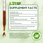 MaxuraFit Moringa Leaf Drops with Vitamin C, Extracto Líquido de Moringa Oleifera con Vitamina C, 60 ml (2 fl oz)
