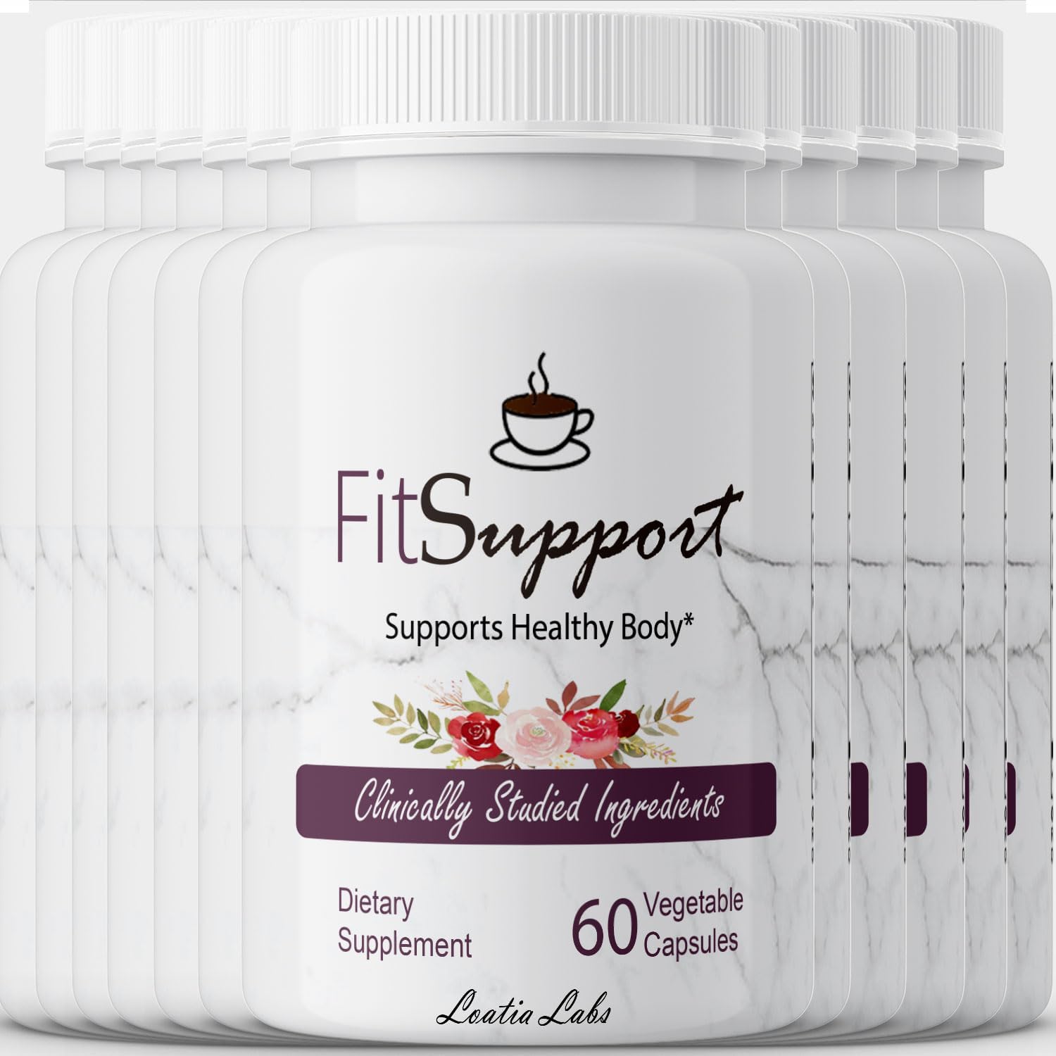 Loatia Labs Fit Support Pills - 60 Cápsulas Vegetales