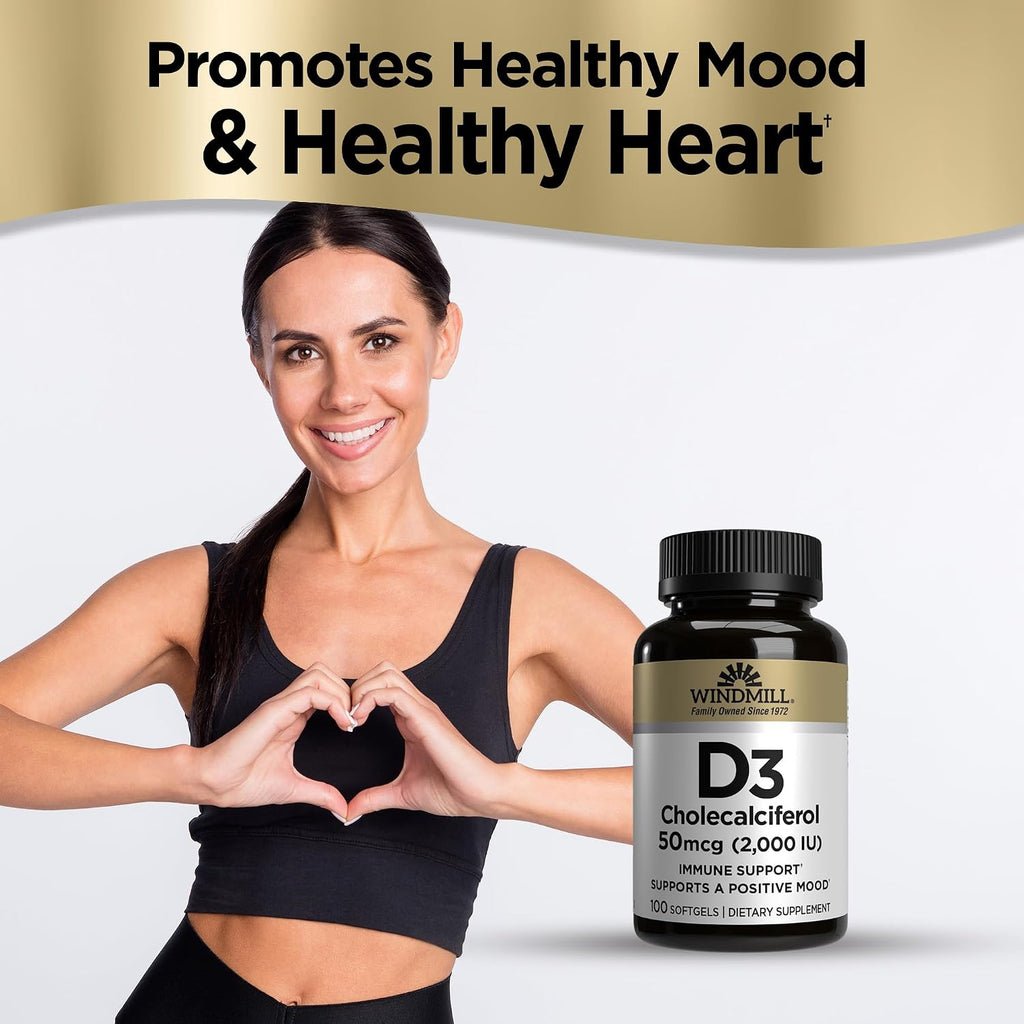 Windmill Vitamina D3 Colecalciferol 50 mcg (2000 UI)