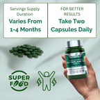 NURTIVE Nannochloropsis Phytoplankton Tabletas – 250mg por Tableta – Vegano, Sin Gluten, No Transgénico, Sin Rellenos – 120 Tabletas