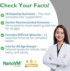 NanoVM Multivitamínico Infantil 9-18 Años Sin Alérgenos - 275g en Polvo