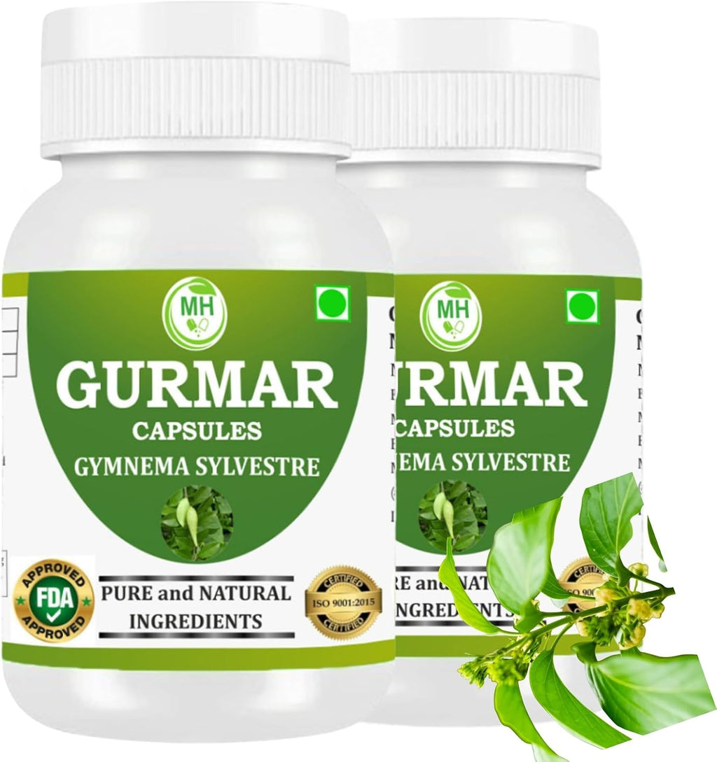Morsan's Gudmar Extract (Gurmar) Cápsulas, Pack de 2 x 60 x 500 mg