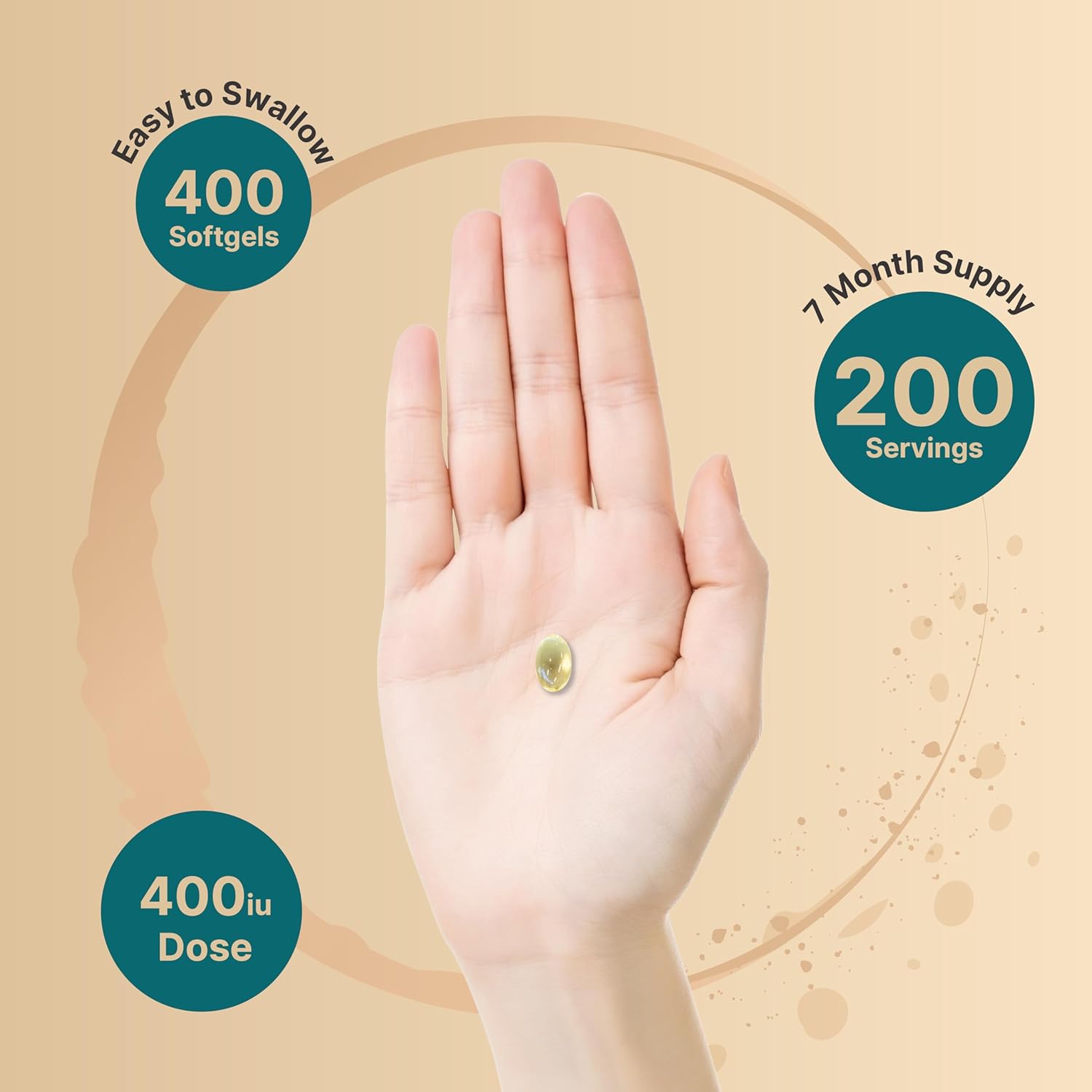 NatureBell Vitamina E 400 IU Cápsulas Blandas – 400 Unidades