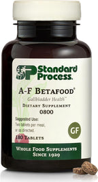 Standard Process A-F Betafood - Apoyo para la Salud Hepática y Biliar con Vitamina A y Ácidos Grasos Esenciales - 180 Comprimidos (90 Dosis)
